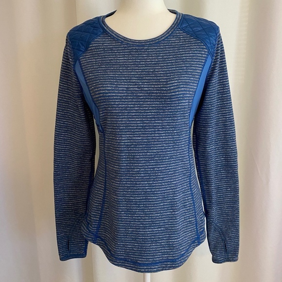 Lululemon Run Ice Queen‎ Long Sleeve Blue Gray Size 8 - Picture 1 of 8